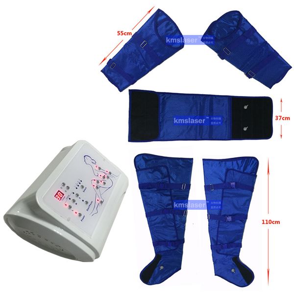 240 mm hg 16 piezas bolsas de aire presión de aire presoterapia cuerpo adelgazamiento pérdida de peso salón uso en el hogar máquina de belleza