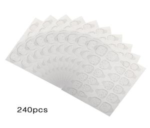 240pcs Nail Adhesive Glue Tapes Tabs Nail Tabs Clear DIY Manucure Décoration pour faux ongles Tips1247188