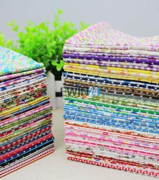 2420 cm Cotton Tissu Design Fleur sérier patchwork tissu tissu artisanat Craquette de quater couture pour tissu 50pcslot4376624