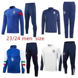 2425 CHIESA ITALIË voetbal trainingspakS survetement jas Training calcio italiavoetbal RASPADORI VERRATTI BARELLA DONNARUMMA LORENZO POLITANO ZANIOLO MIRETTI