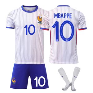 2425 taza francesa lejos blanca 10 mbappe 9 giroud 11 dembele fútbol jersey set