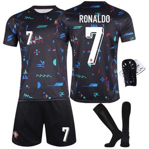 2425 tasses de kits de formation du Portugal N ° 7 C Ronaldo 8 B Fei Childrens