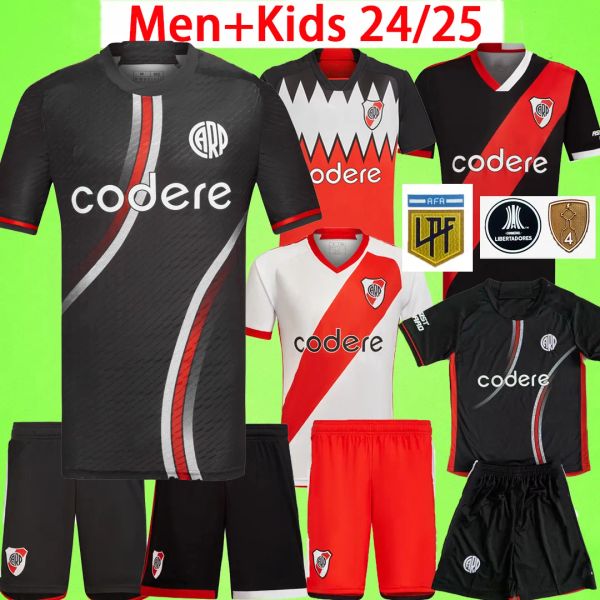 2425 Jerseys de football de la rivière 2024 2025 hommes Set Kid Kit 23 24 25 Camiseta de Futbol de la Cruz Beltran Borja Solari Simon Colidio Football Shirts Fans Player Version