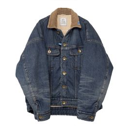 24AW denim corduroy revers warme jas katoenen parka jassen nieuwe collectie