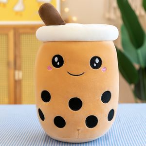 24 cm 35 cm 50 cm schattige knuffel Pearl Cup -vorm Toy Kawaii Peluch Bubble Cartoon Milk Tea Boba Plushie Plush Toy