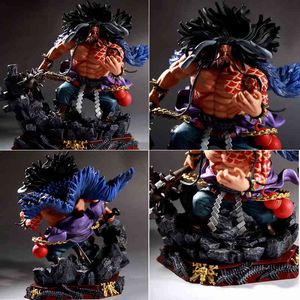 24 cm Anime One Piece GK Kaido Action Figure Collectable Model Toys Dolls X0503