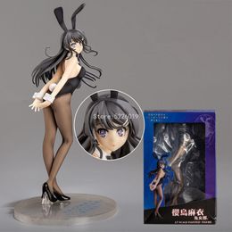 24CM Anime Rascal ne rêve pas de Bunny Girl Sakurajima Mai Sister's Dream Sexy Girl Anime Figurine PVC Figurines Jouets C0220