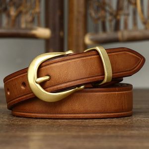 24 cm boucle en cuivre de haute qualité celte de cuir authentique de haute qualité pour femmes ceinture féminine de luxe pour jean simple sangle de sangle 240401