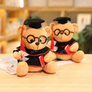 24 cm mignon dr ours en peluche peluche doux Kawaii ours en peluche animaux poupées remise des diplômes cadeaux d'anniversaire pour enfants enfants filles