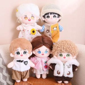 Muñeca Idol Kawaii de 24cm, 8 estilos, con ropa, muñeca de algodón, regalo de cumpleaños y Navidad, pelo DIY, colección de Fans de alta calidad 240219