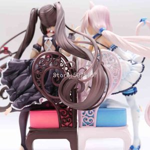 24 cm Nekopara Chocola Vanille Anime Figure Chocola / Vanilla Action Figure Toy Parade Nekopara Chocola Figuur Collectible Toys X0503