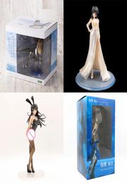 24cm Rascal droomt niet van Bunny Girl Senpai Sakurajima Mai Sexy Girls PVC Actie Figuren Toys Anime Figurine Toy Doll Gift Y078407156