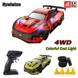 24g Drift RC Car 4wd RC Toote Control GTR Vehicle Flash Racing Toys for Children Kid Christmas Cadeaux 240327