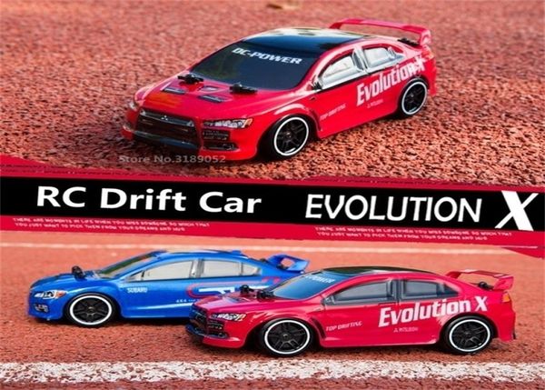 24G RC Drift Speed car EVO Evolution X Subaru 4 canaux télécommande voiture de course 30KMH haute vitesse 4WD Drift Racing Car Y2003157209