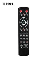 24g Wireless Air Mouse Gyro Remote Control Contrôleur T1 Pro 29 Keys Mini Keyboard pour Android TV Box Mini PC2553414