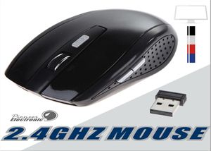 Souris de souris sans fil optique de 24 GHz souris Smart Sleep Energysaving Souris pour le jeu ordinateur de tablette PC Tablet PC avec Box5635679