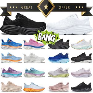 24h Livraison gratuite Bondi 8 chaussures femmes hommes personnes gratuites courent chaussures Clifton 8 9 Sports Triple Blanc Black Challenger 7 Sand-Sand Bellwether Blue Trainers