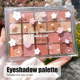 24 uur Palet Pearly Eyeshadow Glitter Earth Color Oogschaduw Glanzende oogschaduw Pallet Makeup Pigmentos Para Ojos Cosmetic 231220