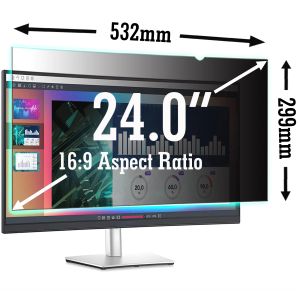 Pantalla ancha de 24 pulgadas, 532mm x 299mm, película protectora antideslumbrante para filtro de privacidad, protectores de pantalla para Monitor de ordenador