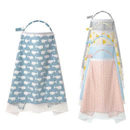 24JC Couverture d'allaitement Bébé poussette Mosquito Net Net Breatch Mallfeeding Cover Linn Tissu Mother Nourching Tamps Nourrissant Baby Breast Care Cover D240517