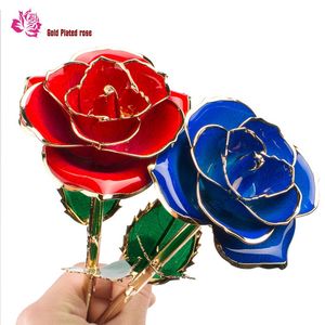 24K Forever Rose Gold Valentine Party Gifts gemaakt van echte roos huwelijk jubileum Moederdag aanwezig voor haar
