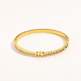 Bracelet en or 24k pour hommes en cuir concepteur de luxe carti bracelets femme bracelet trèf