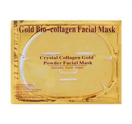 24K gouden gel collageen gezichtsmaskers, huidverzorging premium gezichtsblad patch voor hydraterende, anti -rimpel