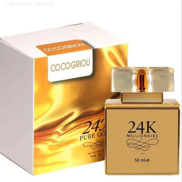 Parfum de phéromone de parfum de marque privée de parfum durable élégant de dame d'or 24k pour les hommes et les femmes