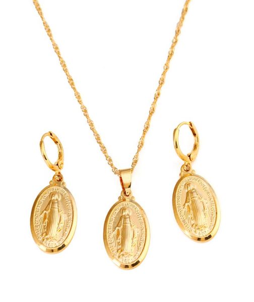 Bijoux catholique plaqué d'or 24K