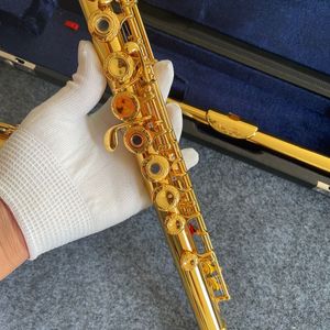 Plaqué or 24 carats nouvelle flûte 17 trou ouvert bois flûte professionnelle S6 examen de jeu instruments de jazz avancés