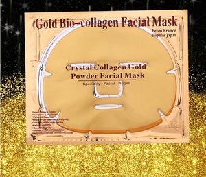 24K Or Poudre Bio Collagène Masque Albumen Cristal Masque Facial Fille Femme Soins De La Peau Gel Masque Masque Facial Peelings Gratuit DHL