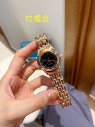 24mm relogio masculino diamanten herenhorloges luxe horloge mode zwarte wijzerplaat kalender gouden armband vouwsluiting meester mannelijke geschenken koppels