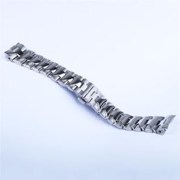 Bracelet de montre 24MM pour PANERAI LUMINOR Bracelet lourd en acier inoxydable 316L Bracelet de remplacement Bracelet en argent Double fermoir poussoir 2234
