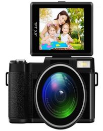 Caméra vidéo Vlog 24mp Full HD 1080P, Zoom numérique 4x, rotative à 180 degrés, écran LCD 30 pouces, caméscope 17975657