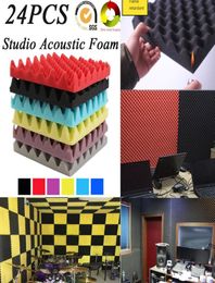 24Pack Eggcrate Studio opnamekamer geluidsbehandeling Akoestisch schuim geluiddichte panelen geluidsisolatie absorptie Tiles FireProo8292410