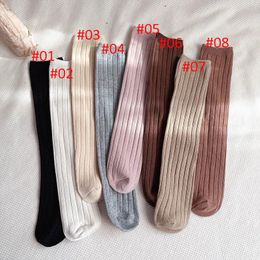 24 paires bébés fille chaussettes enfant filles genou haute bébé enfants chaussettes longues sans talon né infantile bébé jambière taille unique 240109