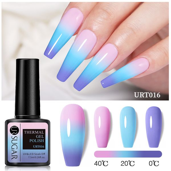 Vernis à ongles à couleurs changeantes, 24 pièces, 8ml, vernis à ongles UV, Base pailletée et dessus, ensemble de manucure UV semi-permanent