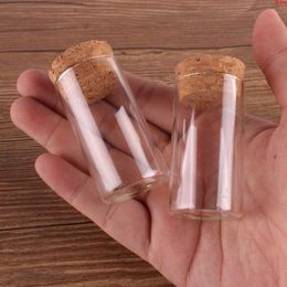 24pcs 20ml taille 27 * 50mm tube à essai avec bouchon en liège bouteilles d'épices conteneurs pots flacons bricolage artisanat quantité Dlhxr