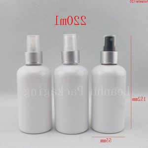 24 stks 220 ml zwart/helder wit spray pomp plastic fles, persoonlijke verzorging, gekleurde spuitfles voor cosmetica hoge quatiy Xbnlb