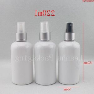 24 stks 220 ml zwart/helder wit spray pomp plastic fles, persoonlijke verzorging, gekleurde spuitfles voor cosmetica hoge quatiy Njxuh