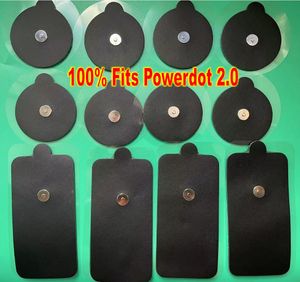 24 stuks 2 sets Zwart Vervanging Magnetische gesp elektroden voor Tientallen EMS spierstimulatie Massager PowerDot 2.0 Accessoires