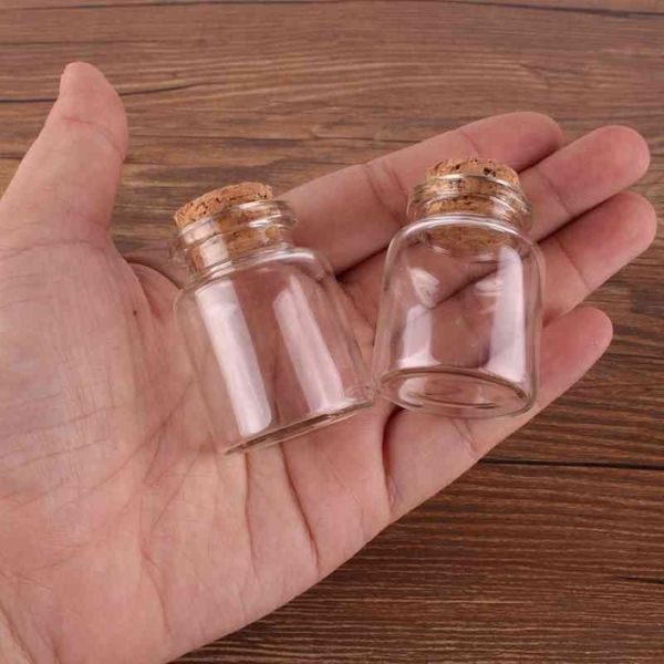24 piezas 30 40 17 mm 15ml mini botellas de vidrio