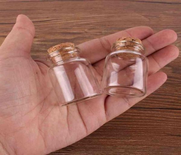 24pcs 304017mm 15ml Mini Glass ing bouteilles minuscules flacons de pots avec bouchon de liège cadeau de mariage 2103305118543