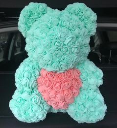 24 unids 40 cm Oso de Rosas con corazón Muñecas de Felpa Flores Artificiales Hogar Boda Festival DIY Decoración de Boda Guirnalda Artesanía Regalo f esperanza13