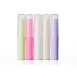 24 Unids 4g Lápiz Labial Vacío Bálsamo Labial Tubo Contenedor Soporte Brillo de Labios Estuche Tubo Botella para DIY Arroz Blanco