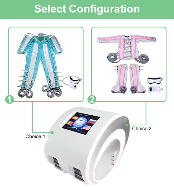24 Uds presión de aire presoterapia masaje drenaje linfático adelgazamiento tratamiento pérdida de peso cuerpo desintoxicación Presoterapia máquina de masaje