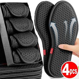 Plantillas desodorantes de carbón de bambú para hombre, almohadillas de malla transpirables para absorber el sudor, calzado deportivo, inserto antibacteriano, 24 Uds. 240321