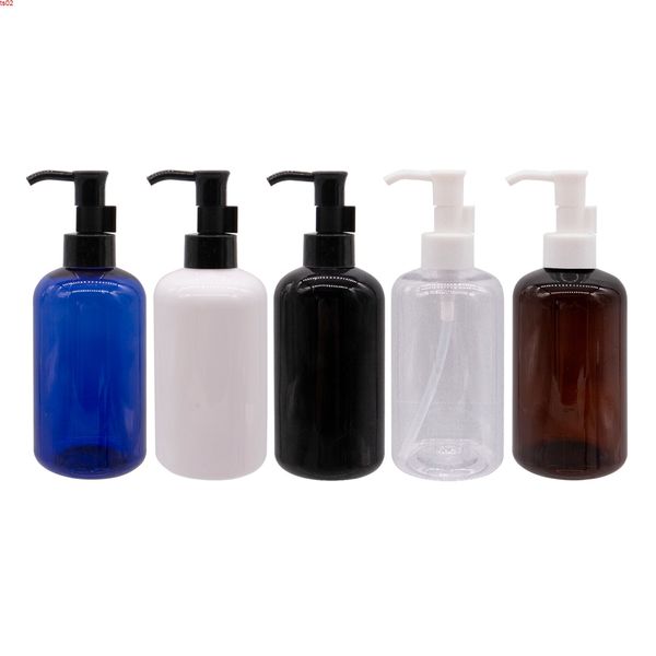 Conteneur cosmétique vide, pompe à huile de nettoyage, distributeur de Massage, bouteille PET transparente marron noir, 24 pièces, haute qiy