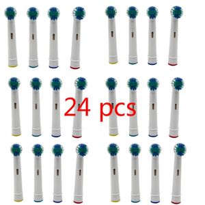 24 pièces mode brosses à dents tête B têtes de remplacement de brosse à dents électrique pour l'hygiène de la vitalité buccale H7JP 220801