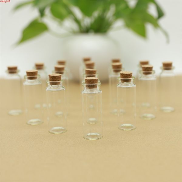 24 pièces/lot 12 ml 22*60mm bouchons bouteilles en verre bouchon artisanat minuscules pots de stockage Transparent pot vide Mini flacon bouteille haute qualité